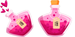 Cursor preview: Love Potion - 1 - cute-cursor.com