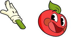 Cursor preview: Andy the Apple - 66 - cute-cursor.com