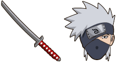 Cursor preview: Kakashi Hatake - 39 - cute-cursor.com