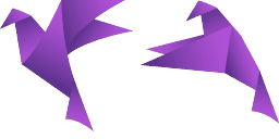 Cursor preview: Purple Origami Bird - 8 - cute-cursor.com