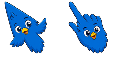 Cursor preview: Meme Cute Cardiff Bluebird - 8 - cute-cursor.com