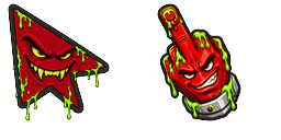 Cursor preview: Custom Cursor Bad Person - 66 - cute-cursor.com