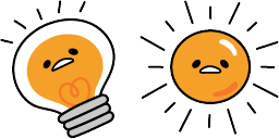 Cursor preview: Sun and Light Bulb - 48 - cute-cursor.com