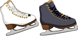 Cursor preview: Ice Skating - 65 - cute-cursor.com