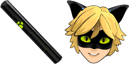 Cursor preview: Cat Noir - 1 - cute-cursor.com