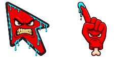Cursor preview: Custom Cursor Stay Mad - 1 - cute-cursor.com