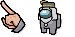 Cursor preview: Dumbledore Wizard Crewmate - 1 - cute-cursor.com