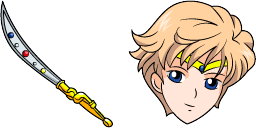 Cursor preview: Cute Cursor Pack - Sailor Uranus - 67 - cute-cursor.com