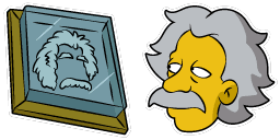 Cursor preview: Albert Einstein - 1 - cute-cursor.com