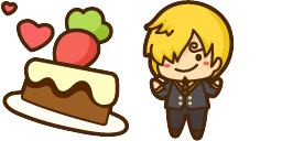 Cursor preview: One Piece Sanji - 1 - cute-cursor.com