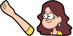 Cursor preview: Woman in Yellow - 66 - cute-cursor.com