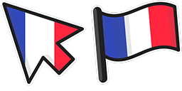 Cursor preview: France Flag - 1 - cute-cursor.com