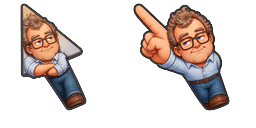 Cursor preview: Cute Jeremy Clarkson - 1 - cute-cursor.com