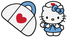 Cursor preview: Cute Cursor Pack - Hello Kitty Nurse - 65 - cute-cursor.com