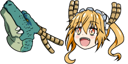 Cursor preview: Tohru Dragon Maid - 66 - cute-cursor.com