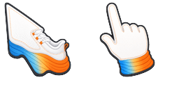Cursor preview: Sneakers Hoka Skyward X Running Shoes - 38 - cute-cursor.com
