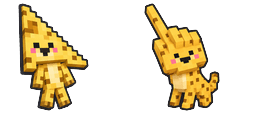 Cursor preview: Cute Minecraft Ocelot - 9 - cute-cursor.com
