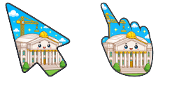 Cursor preview: Meme Cute DOJ White House Ballroom Construction - 66 - cute-cursor.com