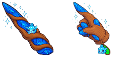 Cursor preview: Sapphire Spiral Wand - 1 - cute-cursor.com
