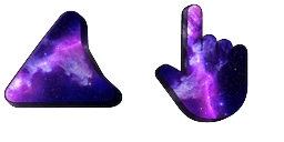 Cursor preview: Starter Space Galaxy - 1 - cute-cursor.com