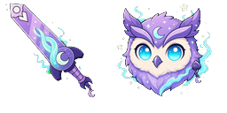 Cursor preview: Lilac Spirit Blade Cursor - 1 - cute-cursor.com