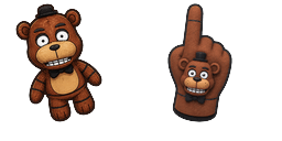Cursor preview: Freddy Fazbear Plush - 66 - cute-cursor.com