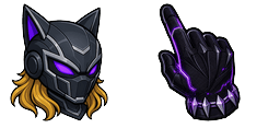 Cursor preview: Wakanda Panther King - 1 - cute-cursor.com