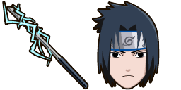 Cursor preview: Sasuke Chidori - 1 - cute-cursor.com