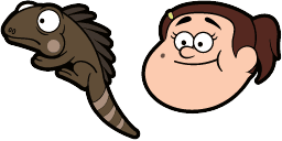 Cursor preview: Grenda & Iguana - 1 - cute-cursor.com
