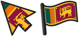 Cursor preview: Sri Lanka Flag - 1 - cute-cursor.com