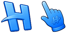 Cursor preview: Electric Blue H - 66 - cute-cursor.com