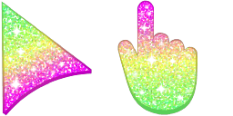 Cursor preview: Ice Cream Glitter - 66 - cute-cursor.com