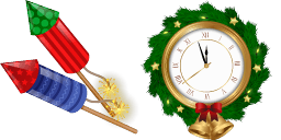 Cursor preview: New Year Midnight - 1 - cute-cursor.com