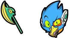 Cursor preview: Berdly & Battle Axe - 1 - cute-cursor.com