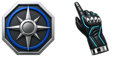 Cursor preview: Chrome Compass Racer - 1 - cute-cursor.com