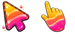 Cursor preview: Sunset Jelly - 67 - cute-cursor.com