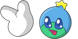 Cursor preview: Klonoa Huepow - 66 - cute-cursor.com