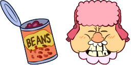 Cursor preview: Sticky Joe and Bean - 67 - cute-cursor.com