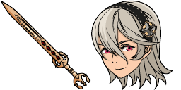 Cursor preview: Cute Cursor Pack - Fire Emblem Corrin - 48 - cute-cursor.com