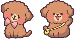 Cursor preview: Charming Cute Maltipoo Custom Cursor - 51 - cute-cursor.com
