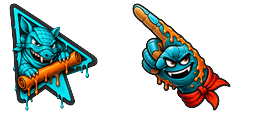 Cursor preview: Custom Cursor Source Code Bandit - 57 - cute-cursor.com