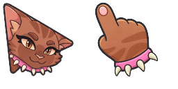 Cursor preview: Warrior Cats Brick Cute Cursor Pack - 48 - cute-cursor.com