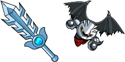 Cursor preview: Dark Meta Knight - 55 - cute-cursor.com