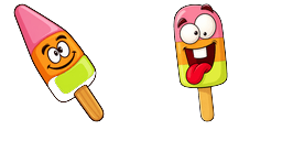 Cursor preview: Popsicle Delight - 52 - cute-cursor.com