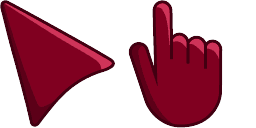 Cursor preview: Burgundy - 50 - cute-cursor.com