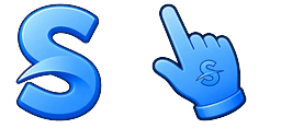Cursor preview: Electric Blue S - 60 - cute-cursor.com