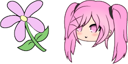 Cursor preview: Sakura Flower - 51 - cute-cursor.com