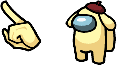 Cursor preview: Pompompurin Crewmate - 54 - cute-cursor.com