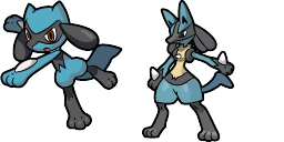 Cursor preview: Riolu and Lucario - 57 - cute-cursor.com