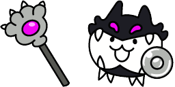 Cursor preview: Custom Cursor Pack - Dark Cat from Battle Cats - 59 - cute-cursor.com